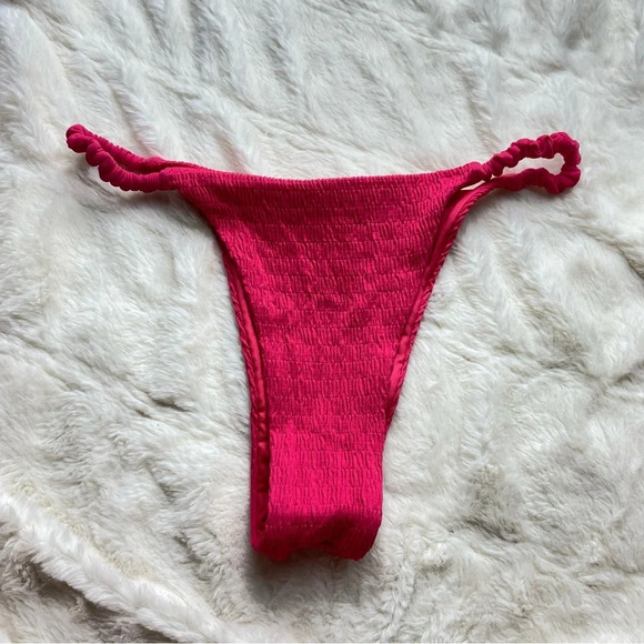 NWOT agua Bendita minta cheeky bikini bottoms pink 12651 - Picture 4 of 9